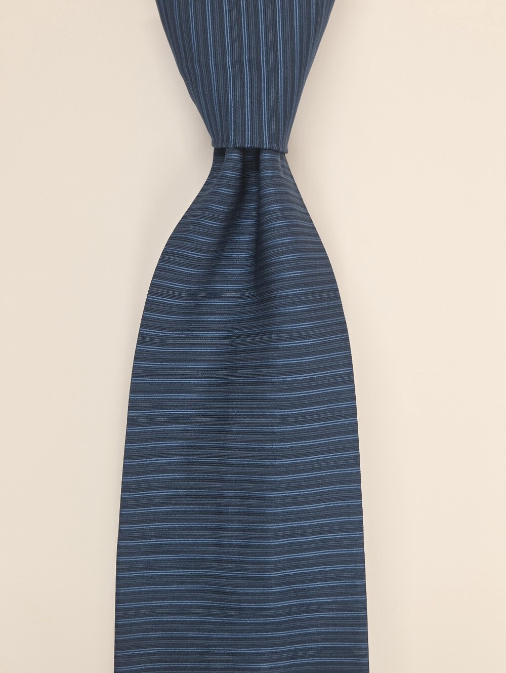 Robert Talbott Best of Class Tie Navy Blue Striped Silk Handsewn USA